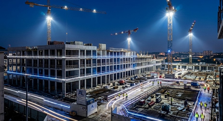 Éclairage de chantier